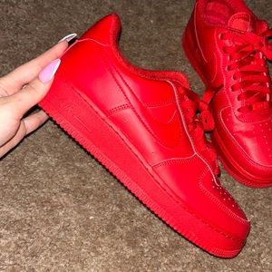 Red Air Force 1 sneakers